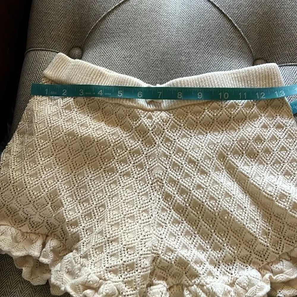 Janie and Jack Crochet Scalloped Trim Top and Shorts Size 16